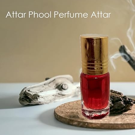 Attar Phool Red Attar Perfume | Long Lasting Luxury Scent Etra/Ittar | For Personal & Religious Use (12ml)