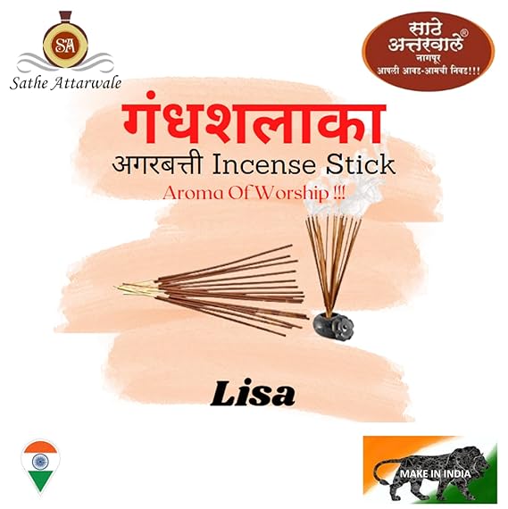 Lisa Premium Agarbatti by Sathe Attarwale | Luxury Incense Sticks for Pooja, Aromatherapy, Meditation, Yoga, Home (125) - Image 3