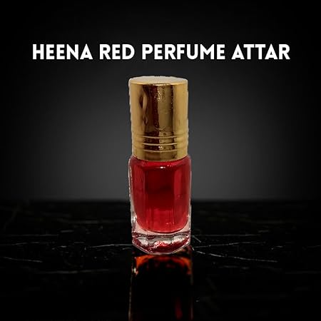 Heena Red Attar Perfume | Long Lasting Luxury Scent Etra/Ittar | For Personal & Religious Use (12ml)