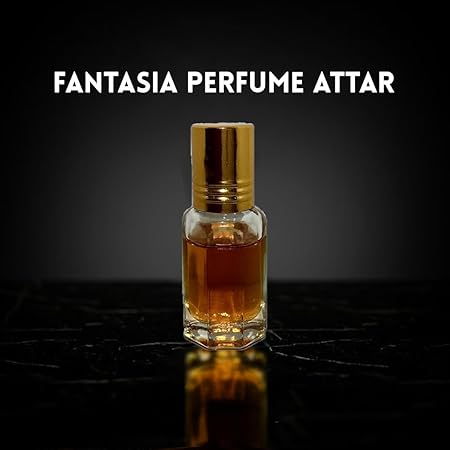 Fantasia Attar Perfume (Yellow) | Long Lasting Luxury Scent Etra/Ittar | For Personal & Religious Use (12ml)