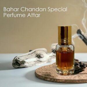 Bahar Chandan Special Attar Perfume (Yellow) | Long Lasting Luxury Scent Etra/Ittar | For Personal & Religious Use (12ml)