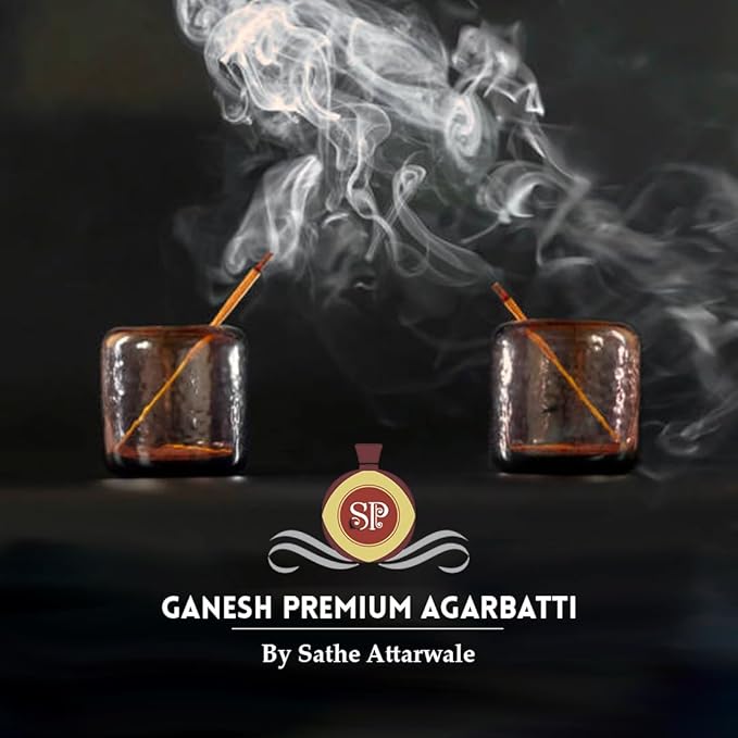 Ganesh Premium Agarbatti by Sathe Attarwale | Luxury Incense Sticks for Pooja, Aromatherapy, Meditation, Yoga, (Copy) - Image 3